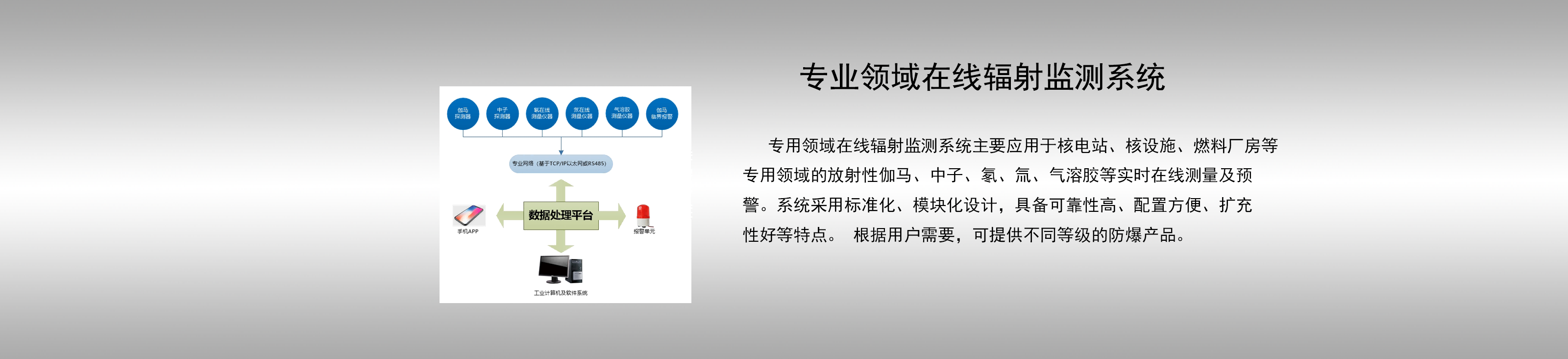 专业领域在线辐射监测系统